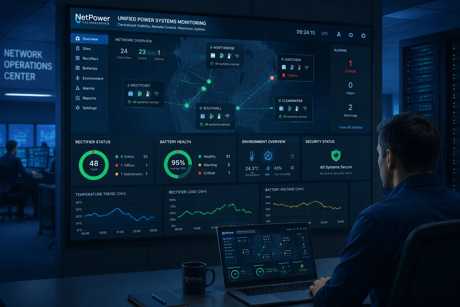 Centralized Status Management Across Sites