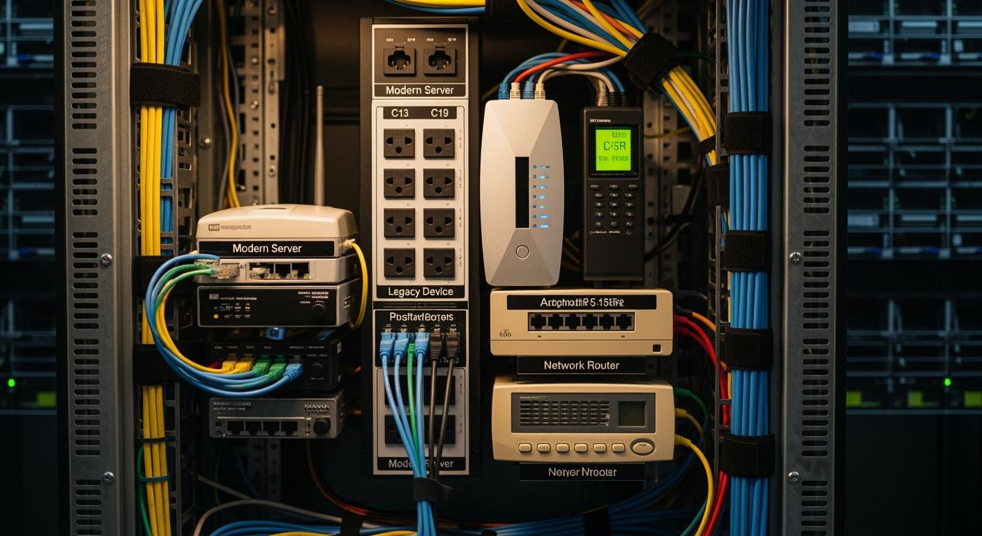 Mixed Socket Configuration of Smart PDUs in Telecom Cabinets: Compatible Layout for New/Old Devices