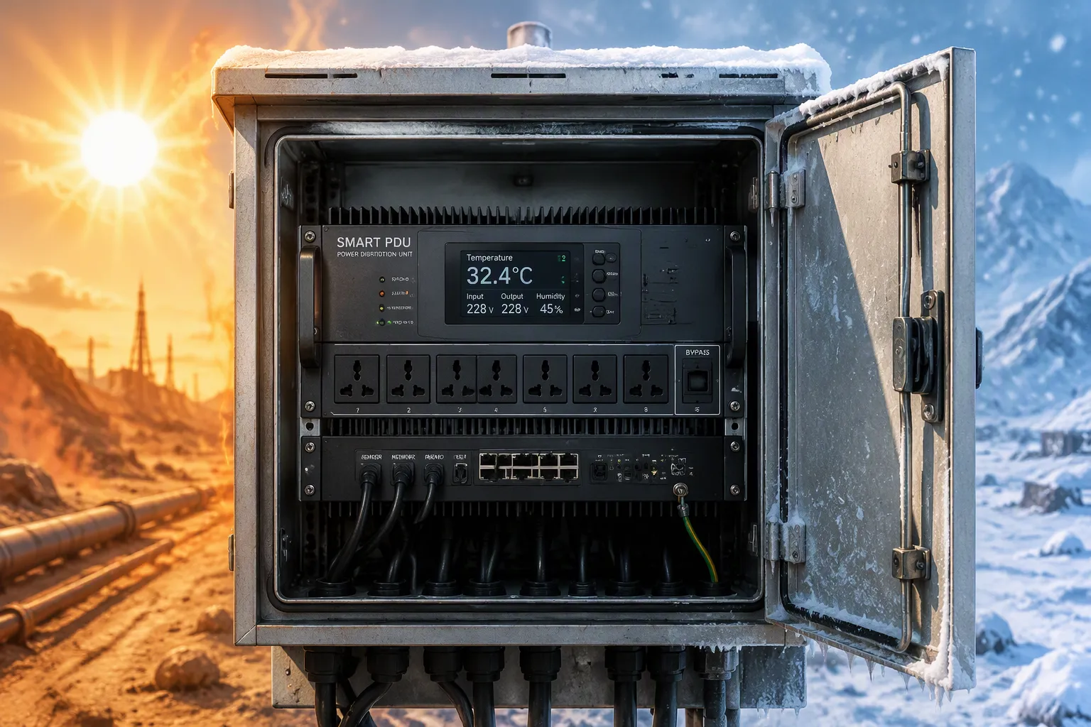 How Smart PDUs Are Designed for Ultra-Wide Temperature Operation in Outdoor Air-Conditioner-Free Cabinets