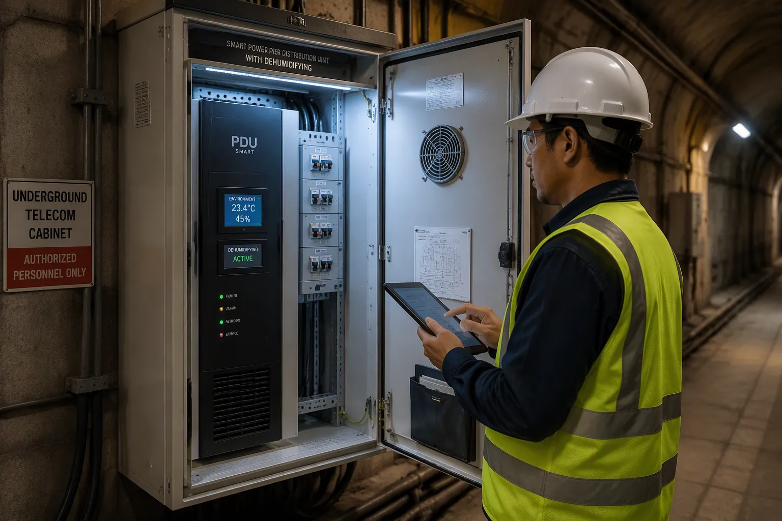 How Smart PDUs with Dehumidifying Features Boost Safety in Underground Telecom Cabinets