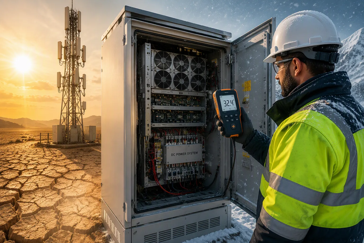 How Telecom Power Systems Achieve Stable Wide Temperature Operation from -40°C to +75°C