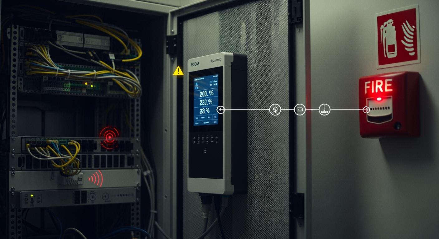Smart PDU-Firefighting System Linkage in Telecom Cabinets: Power Anomaly Triggers Fire Alarm