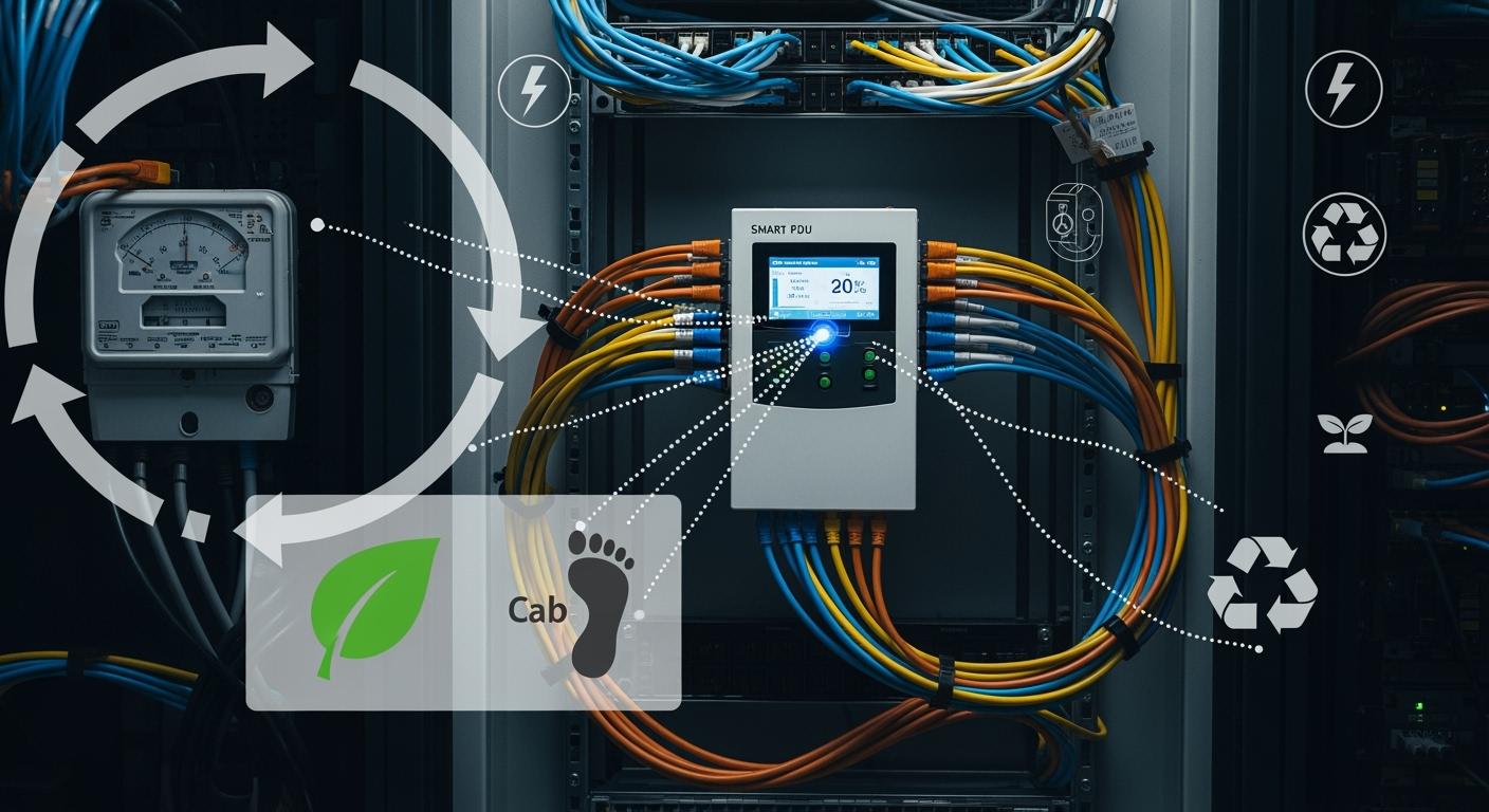 Carbon Footprint Tracking of Smart PDUs in Telecom Cabinets: Environmental Assessment from Power Use to Full Lifecycle