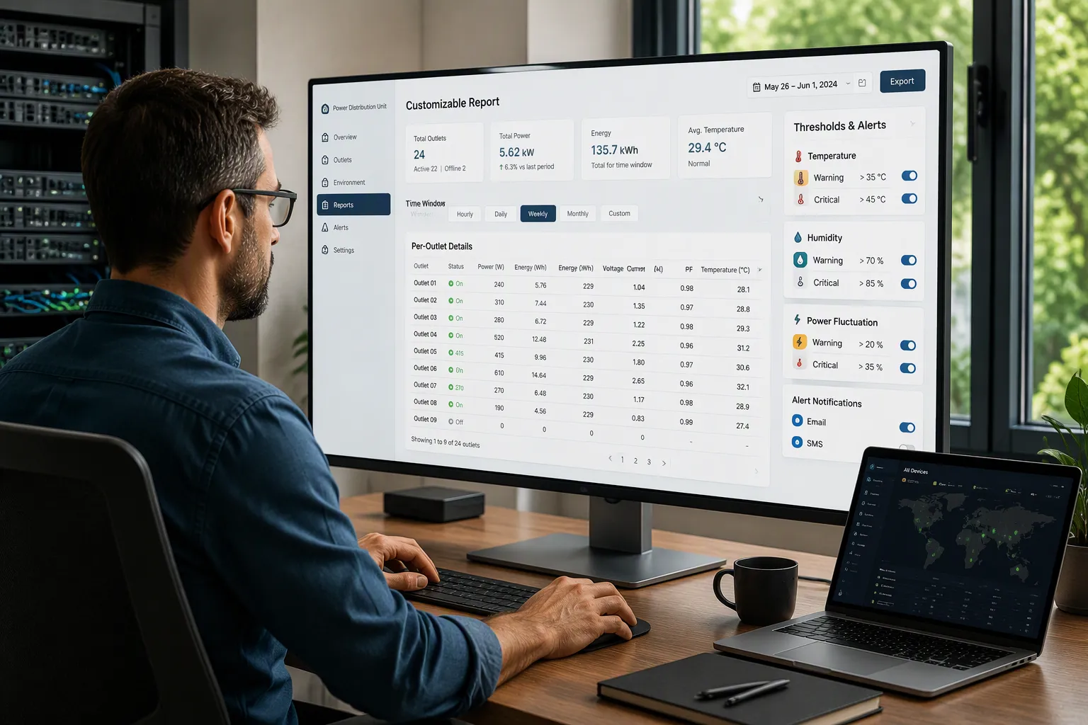 Customize ESTEL Smart Power Distribution Unit Reports
