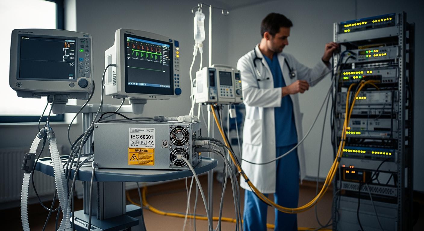 Medical Equipment Compatible Power Supply of Telecom Rectifier Systems: Compliant with IEC 60601 Medical Electrical Safety Standards
