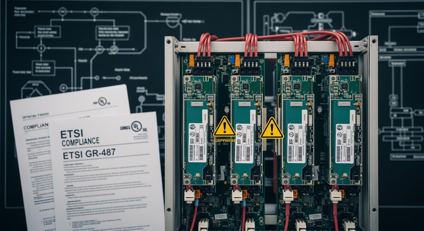 ETSI GR-487 UL compliance gaps in telecom rectifier systems