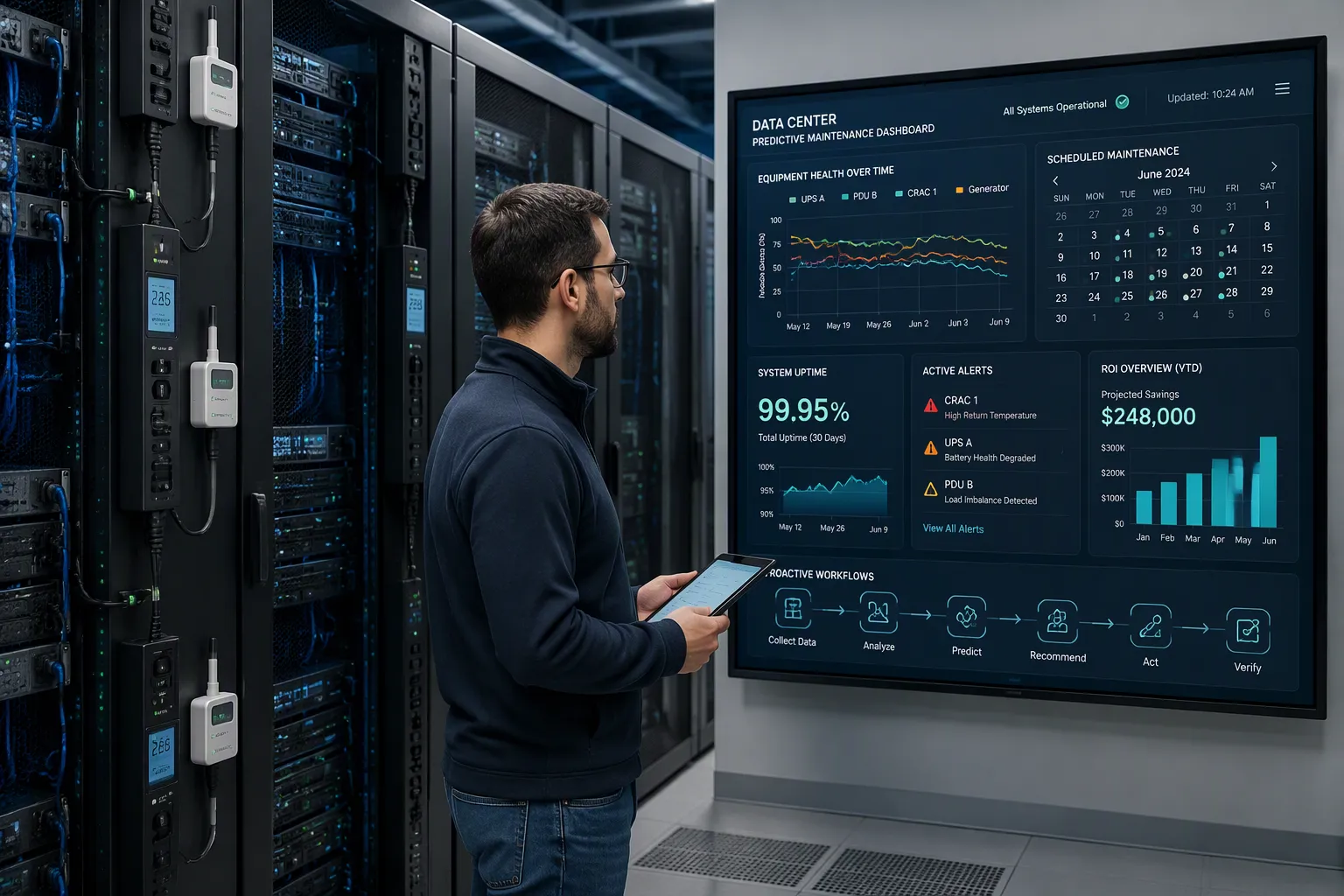Benefits and Rollout for Predictive Maintenance for Data Centers