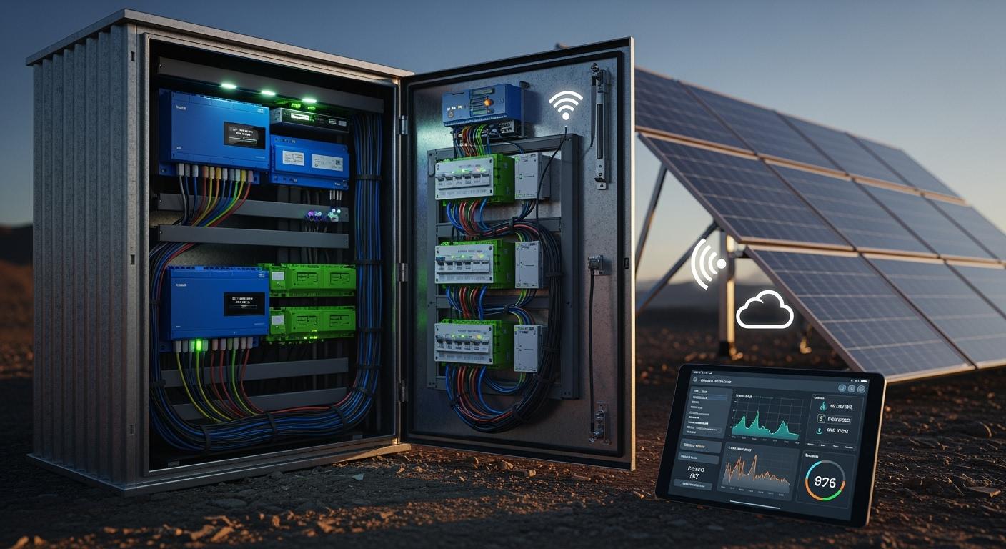 Unattended Operation of Smart Power Distribution Units in Remote Telecom Cabinets: Adaptation for Solar Power and Remote Monitoring