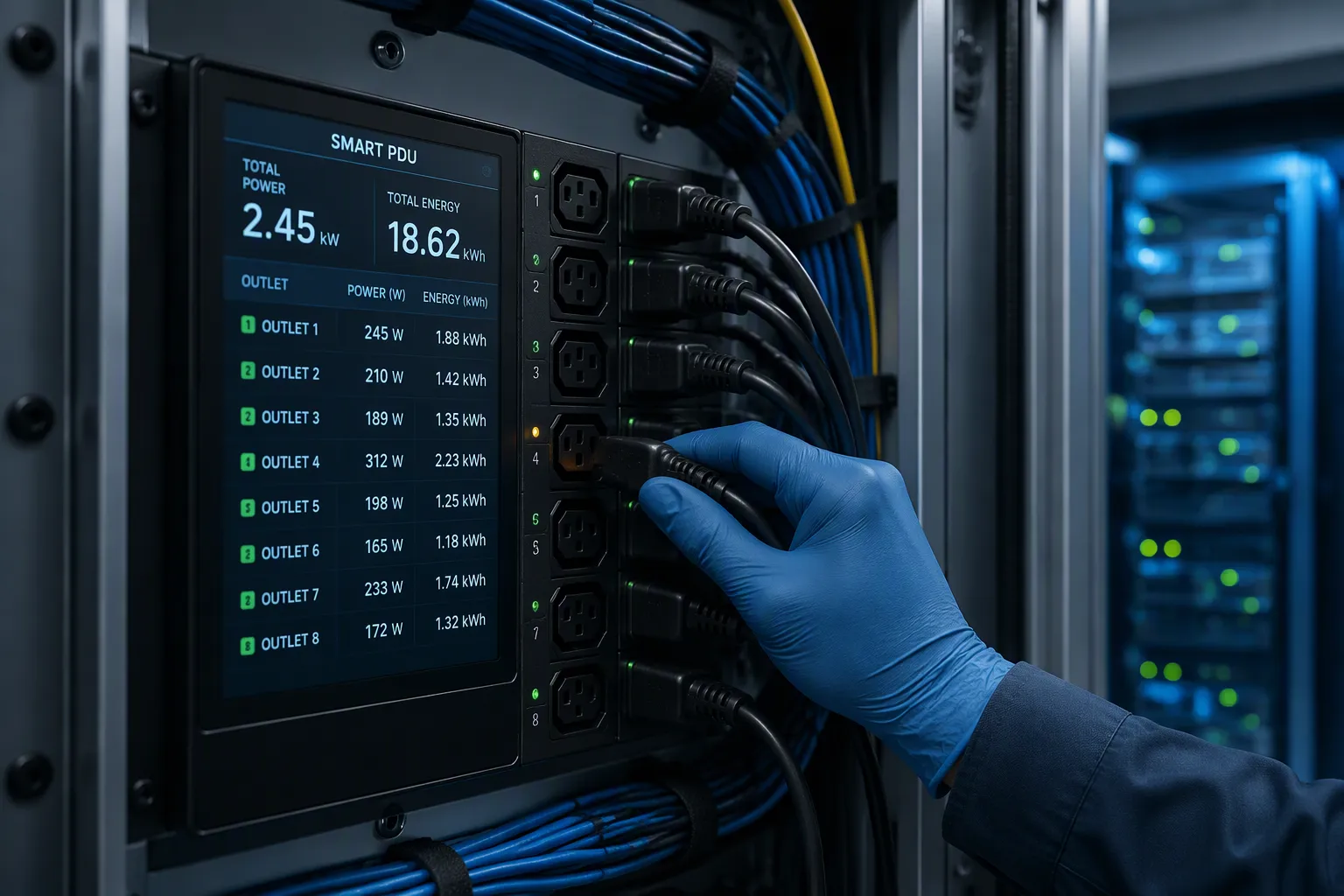 Outlet-Level Metering of Smart PDUs in Telecom Cabinets: Precise Energy Consumption Monitoring Per Device