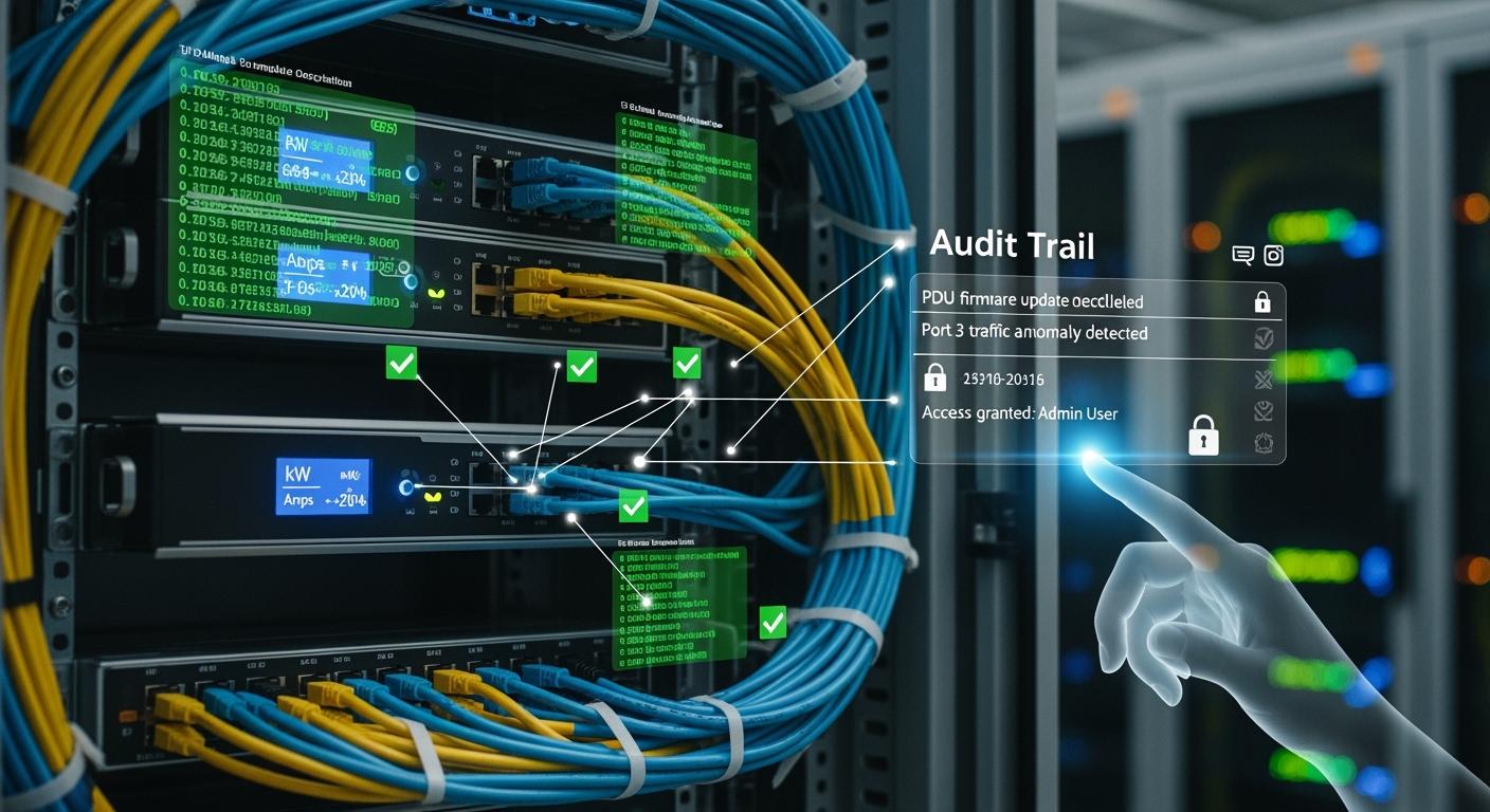 Operation Log Auditing Function Smart PDU Solution for Compliant O&M Traceability in Telecom Cabinets