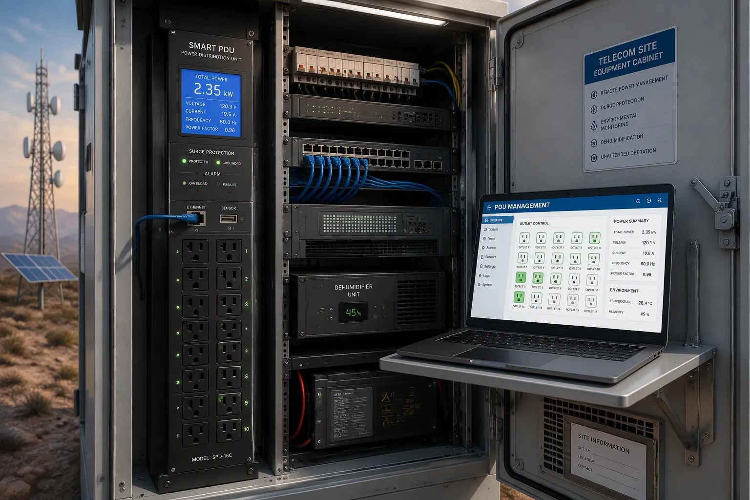 Smart PDU Features for Unattended Cabinets
