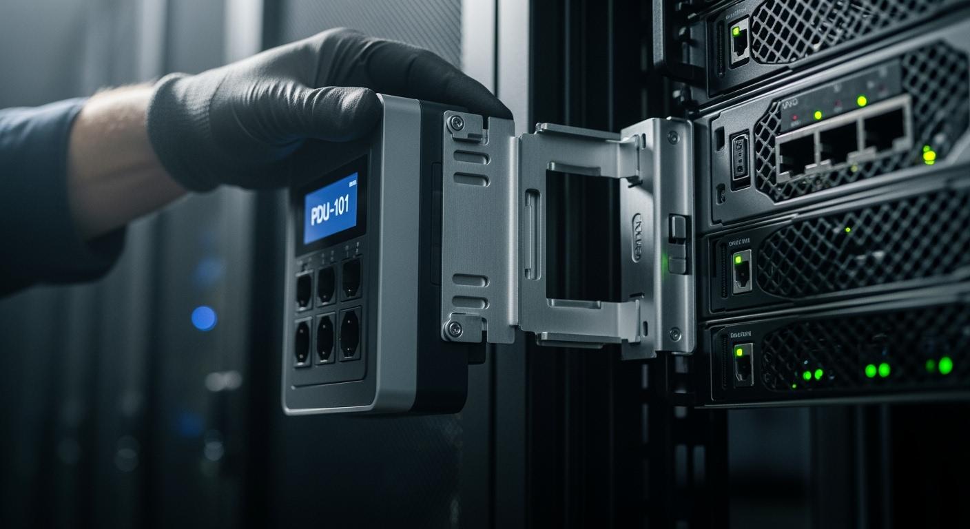 Quick-Install Bracket Design of Smart PDUs: Single-Person 10-Minute Side-Mount Deployment