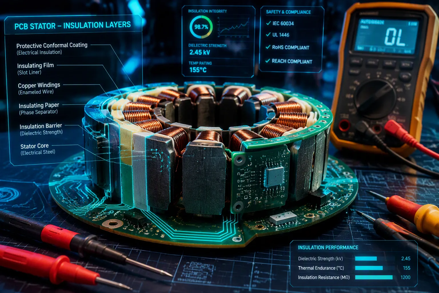 Electrical Insulation Requirements for PCB Stators