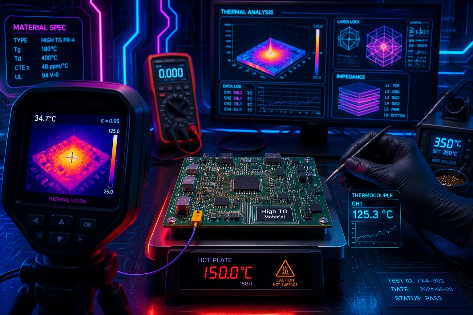 High TG PCB Quality Testing for Heat Resistance
