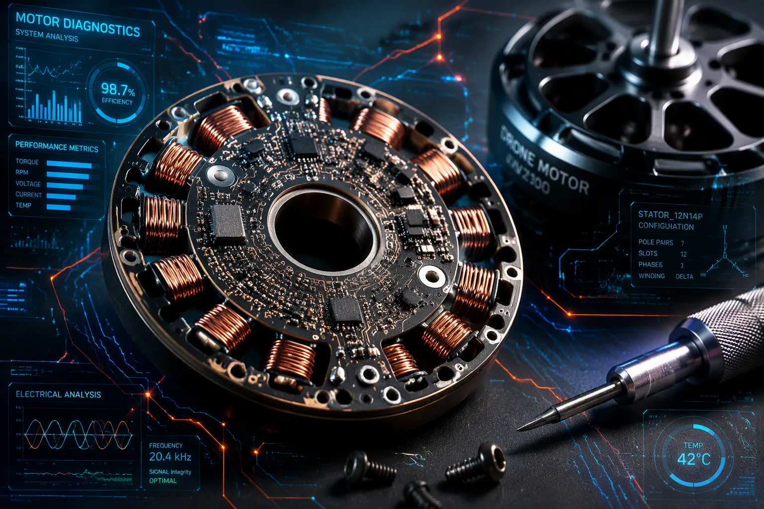 PCB Stators for Drones and UAV Motors