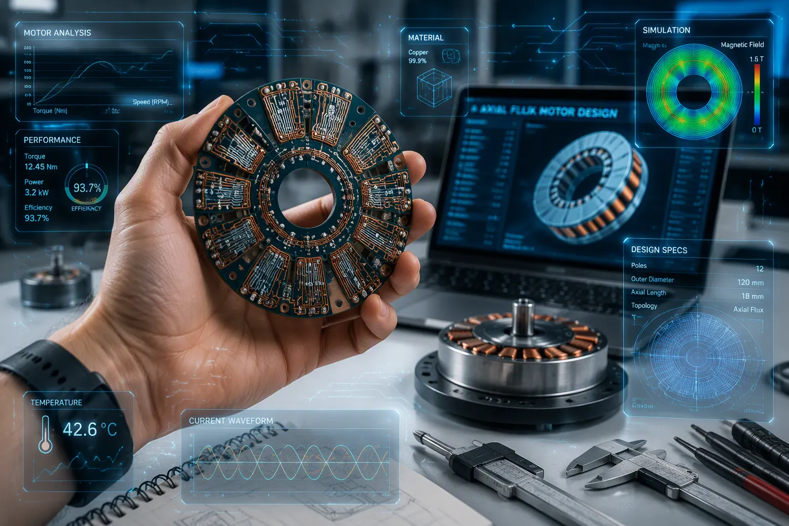 PCB Stators for Axial Flux and High-Speed Motors