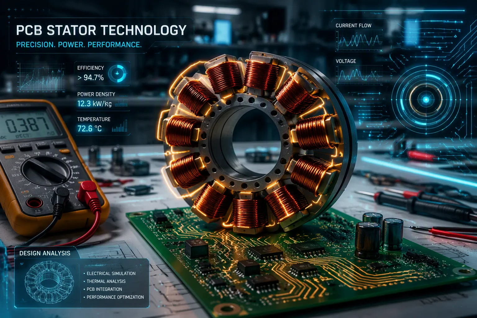 PCB Stator Current Capacity and Copper Loss