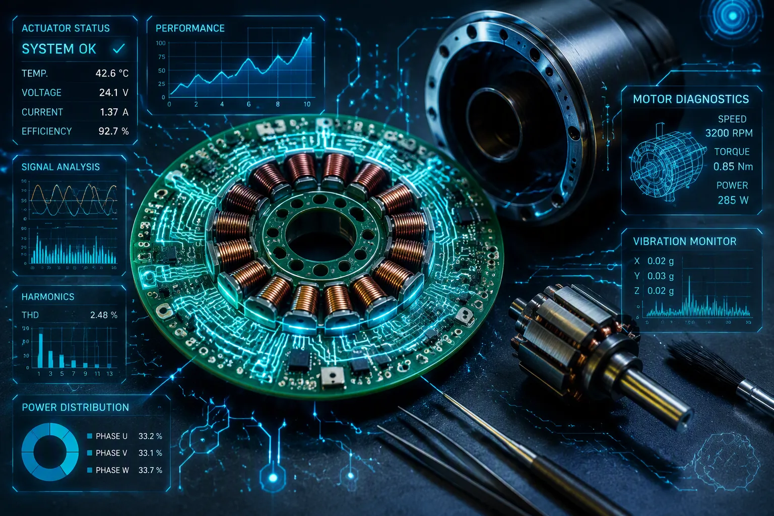PCB Stators for Robotics and Robotic Actuators
