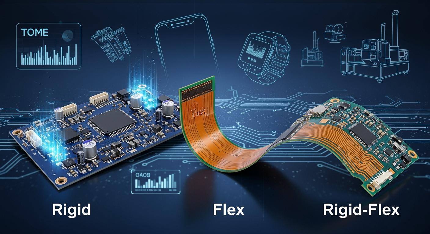 Rigid vs Flex vs Rigid-Flex PCB Design Differences