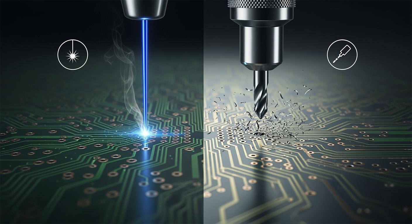 Laser Drilling vs Mechanical Drilling for HDI PCB