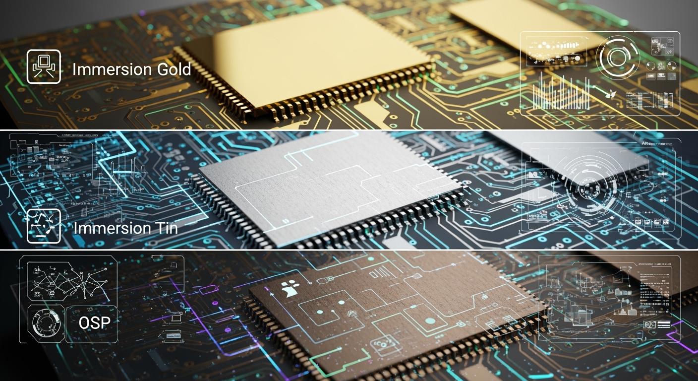 Surface Treatment Process in PCB: Immersion Gold/Tin/OSP