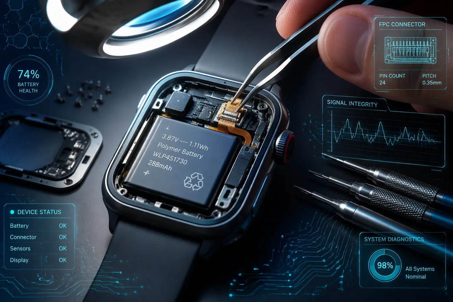 Powering Wearables with Battery FPC Connectors