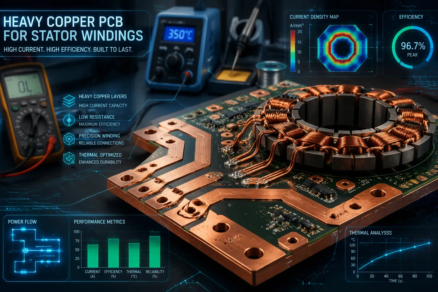 Heavy Copper PCB for PCB Stator Windings