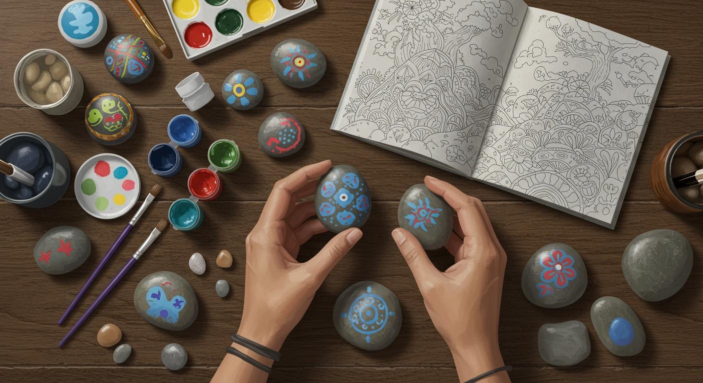Rock Painting Coloring Books A Meditative Escape