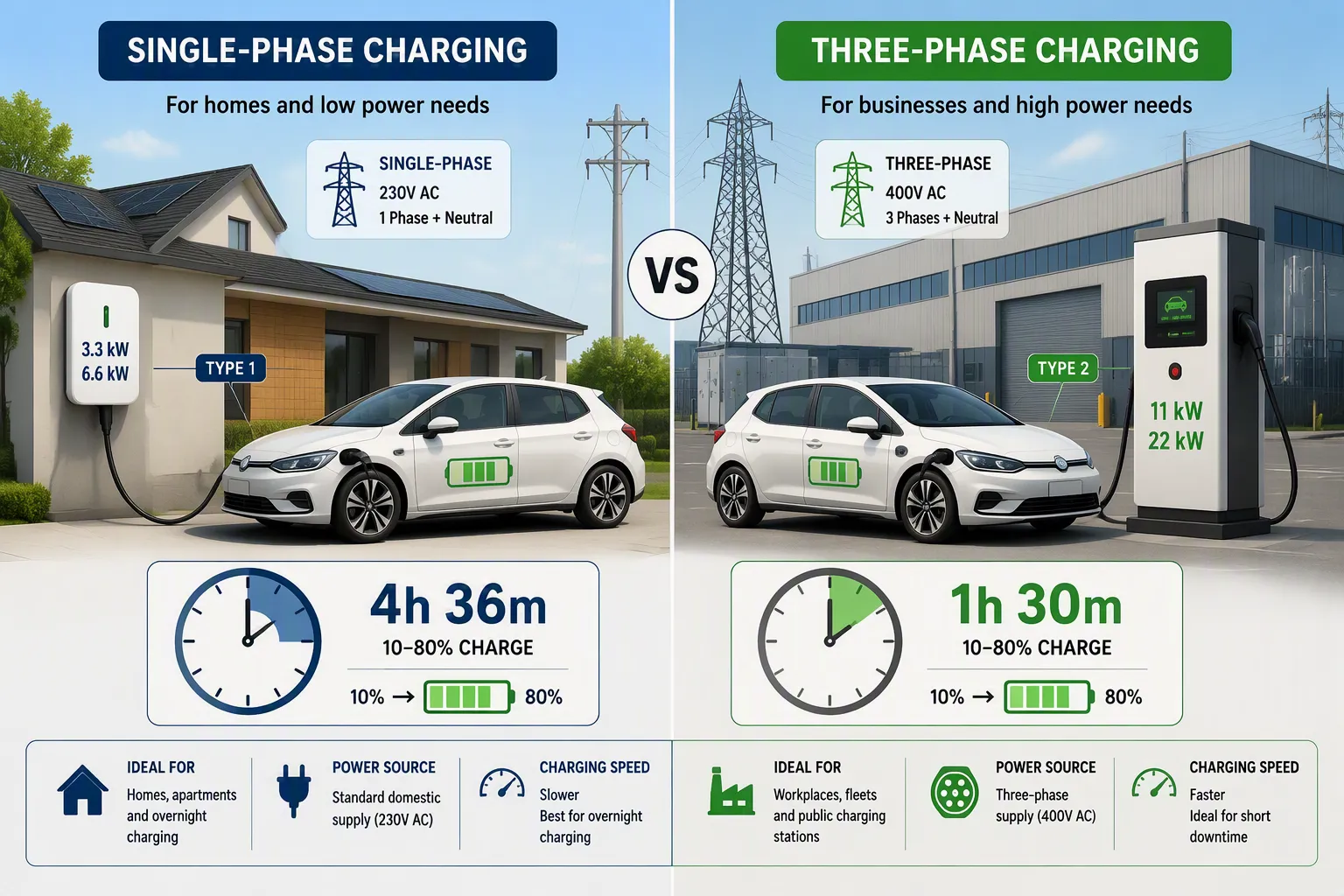 Comparing Common OBC Power Ratings for Electric Vehicles
