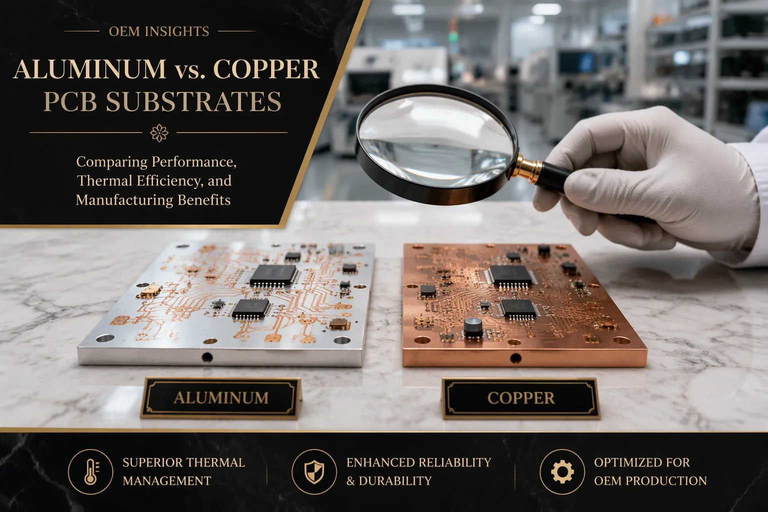 Алюминиевая или медная подложка для PCB что лучше для OEM производства?