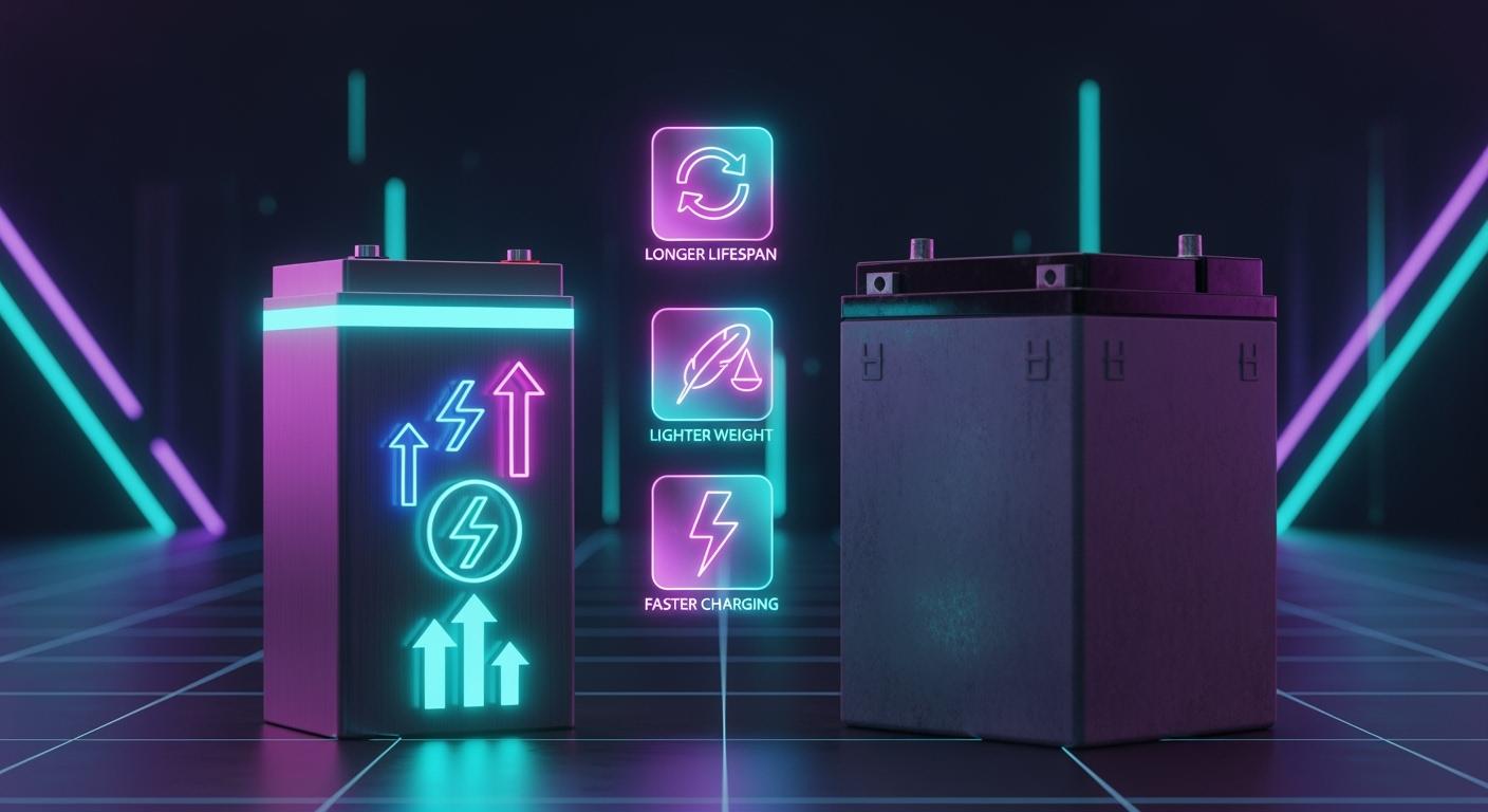 The advantages of Lithium batteries compared with ordinary Lead-acid batteries