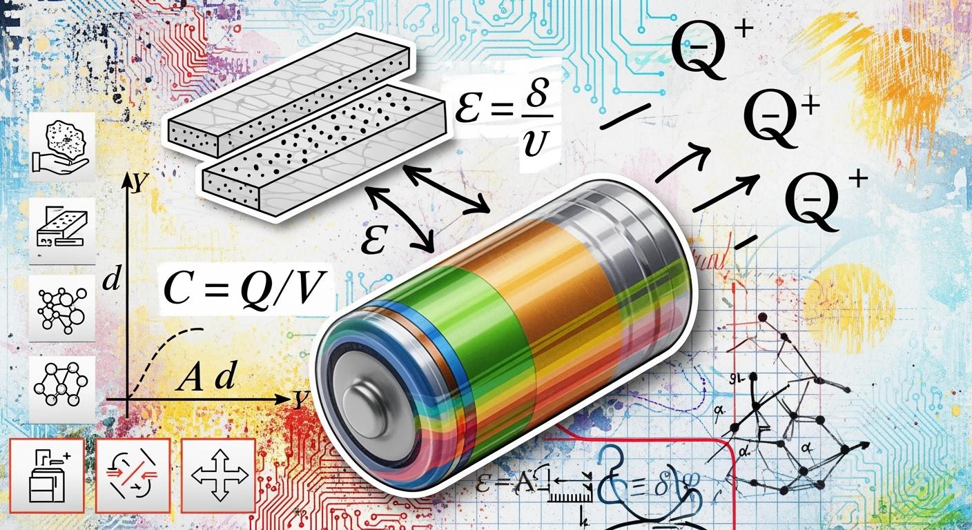 What factors determine the capacitance of a lithium polymer battery