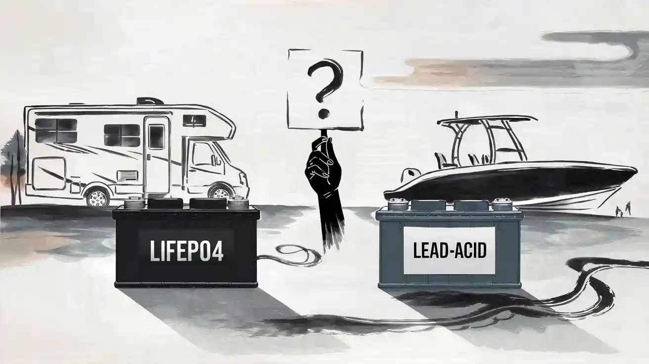 Choosing Between LiFePO4 and Lead-Acid Batteries for RVs and Boats