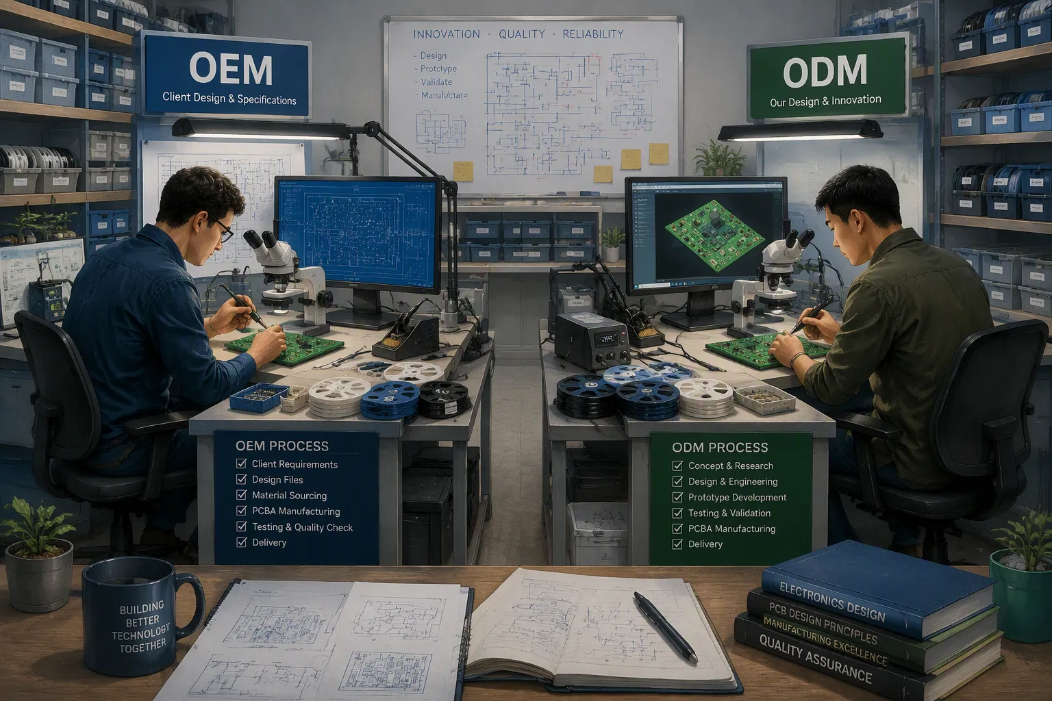 В чём разница между OEM и ODM при выборе поставщика PCBA?