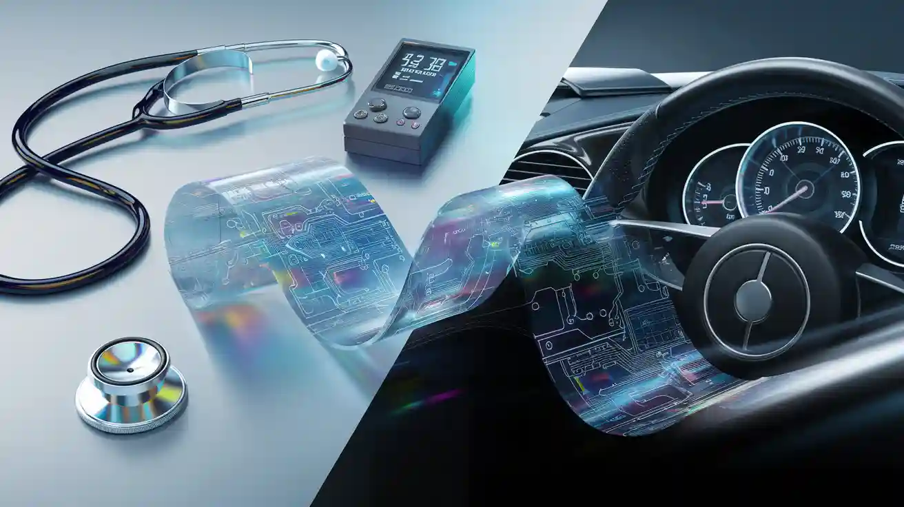 How does the FPC (Flexible Print Circuit) System fit in the medical and automotive sectors?