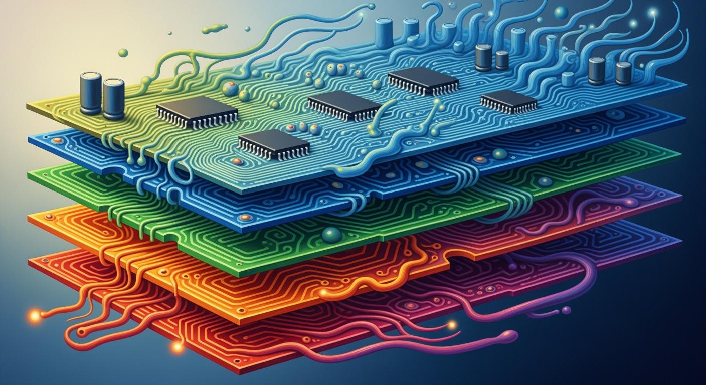 Определение Многослойные печатные платa и их особенности