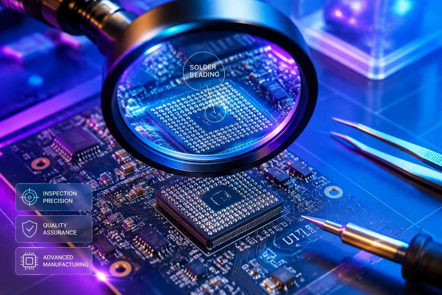 How to Prevent Solder Beading Under a 0.4mm Pitch BGA in PCB Manufacturing