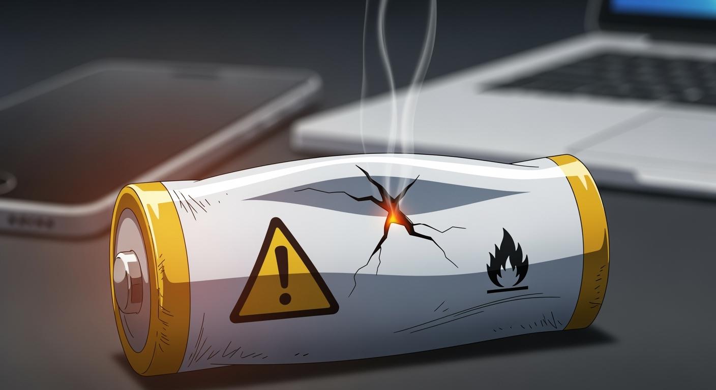 What causes lithium ion batteries to explode