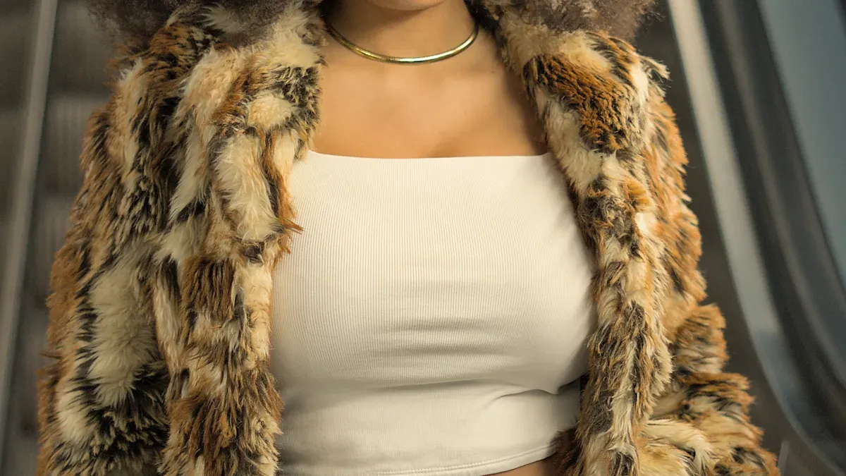 Golden Suede Faux-Fur Overview