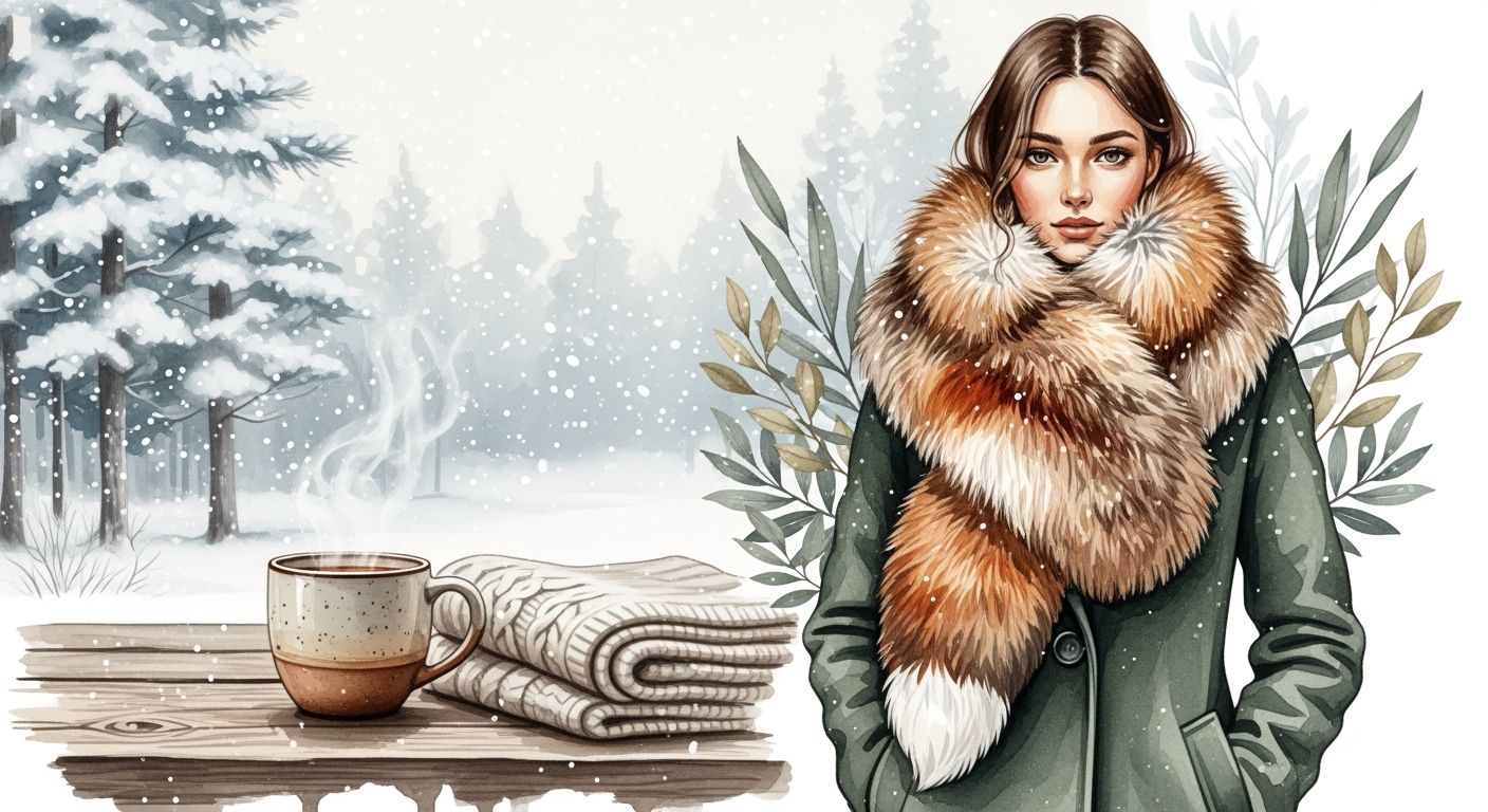 5 Natural Fox Fur Scarf Styles for Cozy Winter Elegance