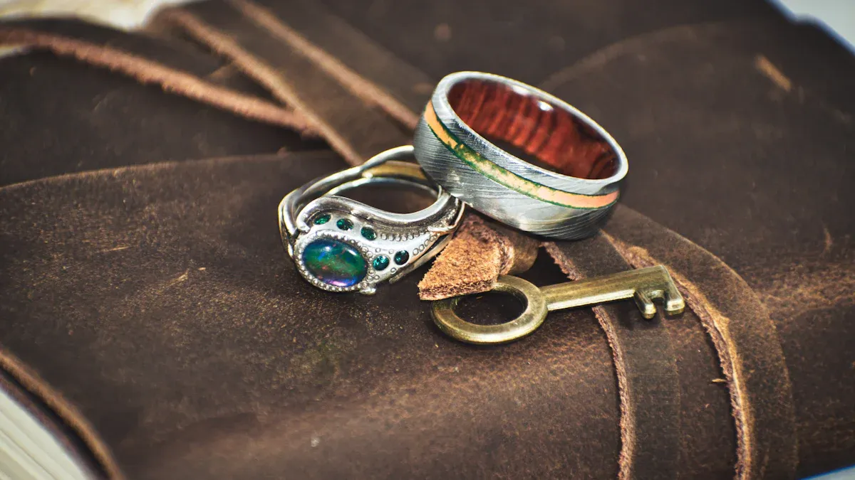 Healing Crystal Rings
