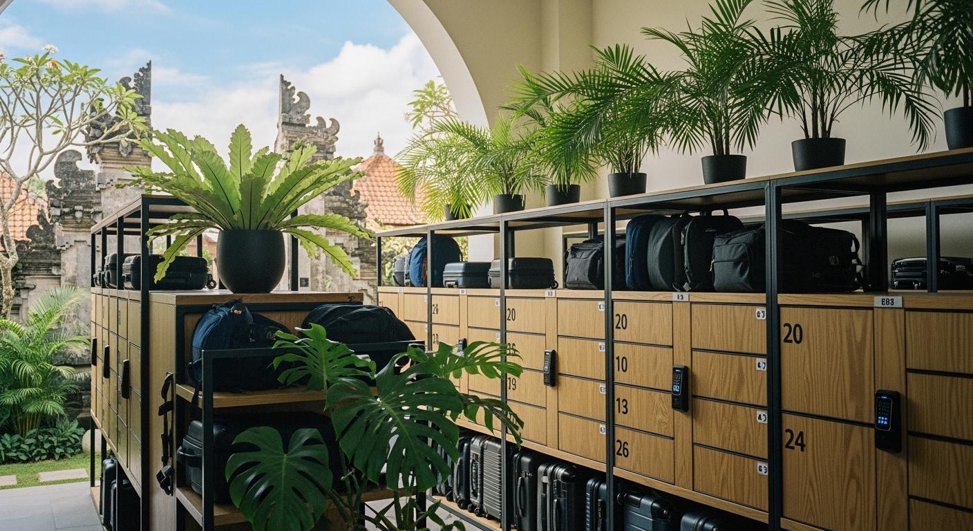 Qué es el almacenamiento de equipaje seguro en Bali