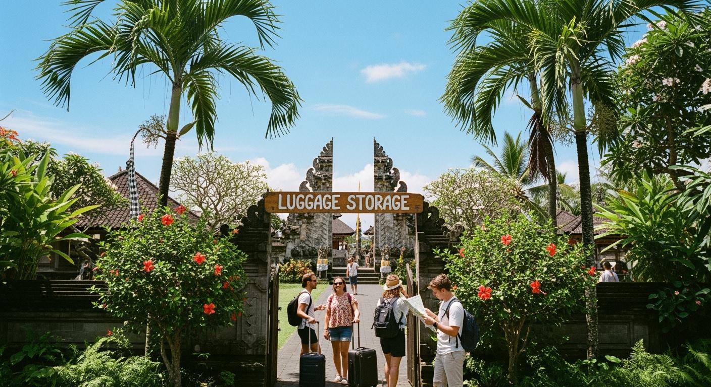 Onde encontrar armazenamento confiável de bagagens em Bali e explorar livremente