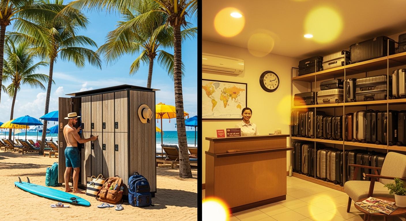 バリ島のロッカー預かり vs 荷物預かり