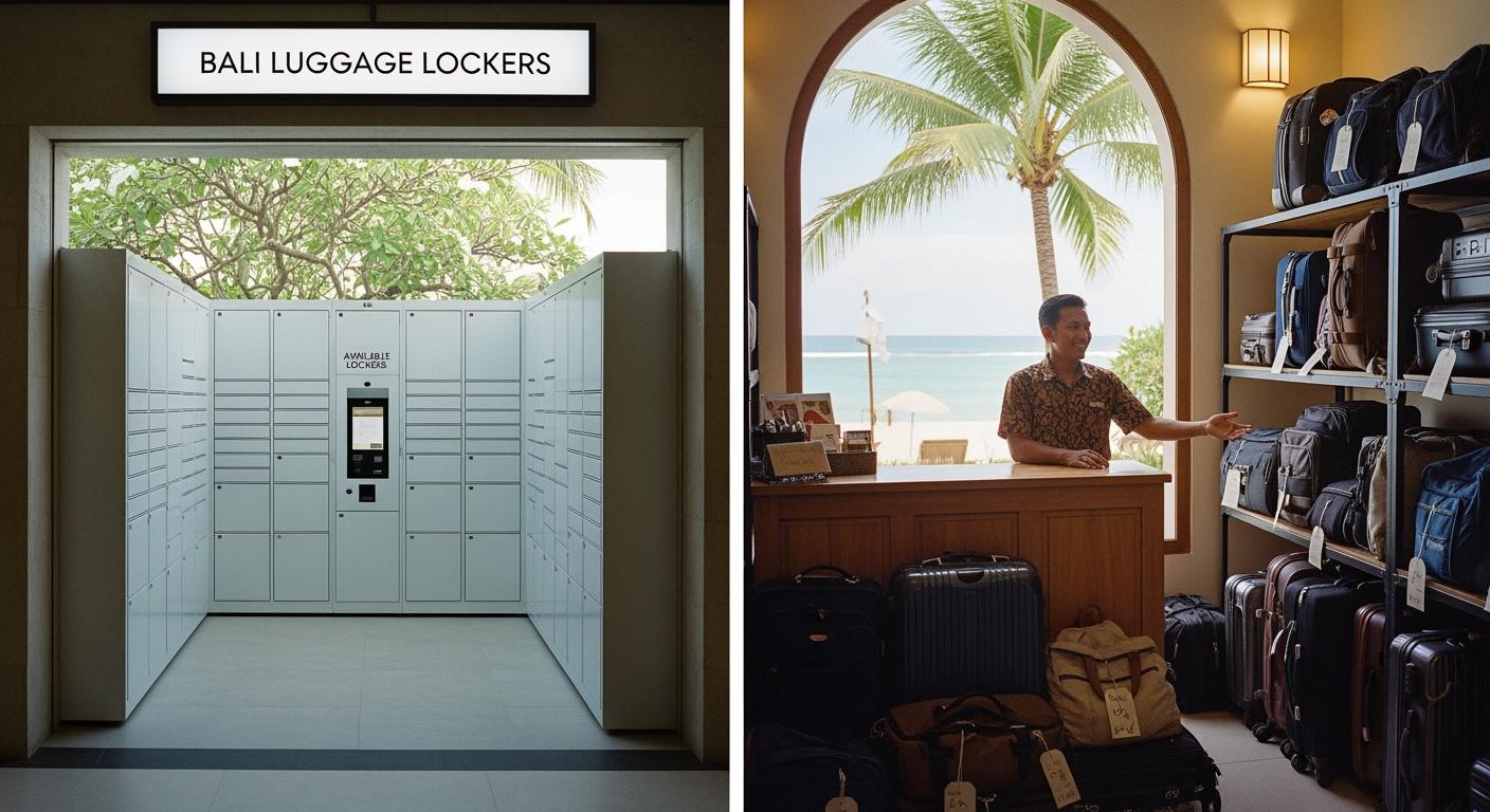 Stockage en casier à Bali vs stockage de bagages à Bali