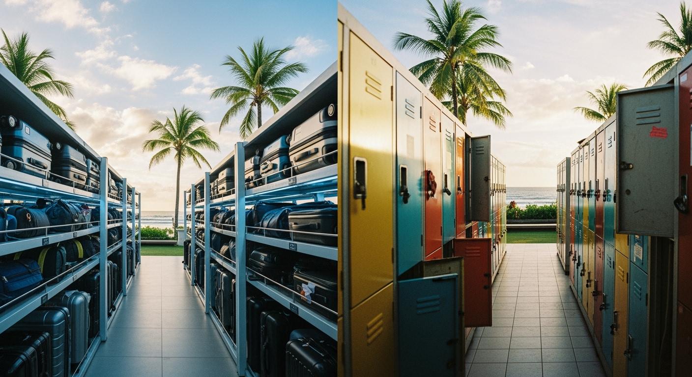 Almacenamiento en taquilla vs. almacenamiento de equipaje en Bali: ¿Cuál es mejor?