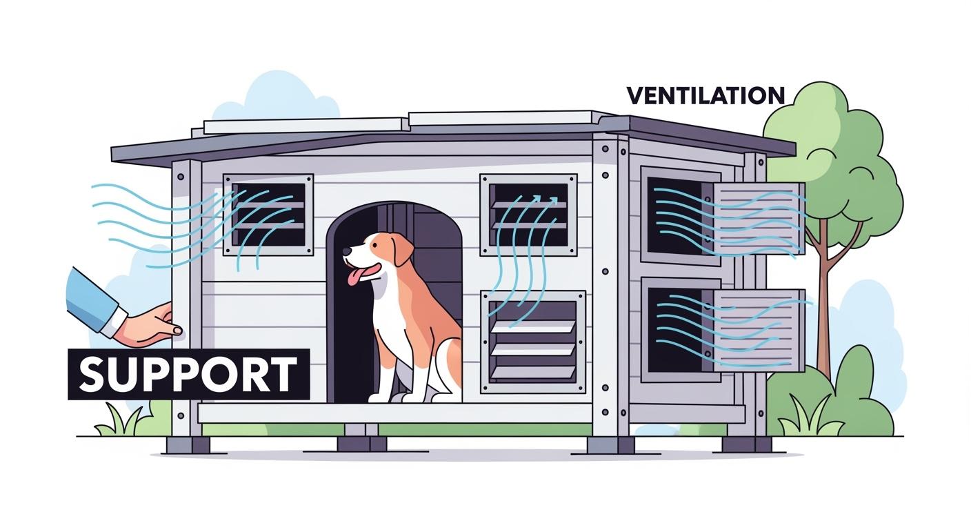 Big Outdoor Dog House Support and Airflow Checks That Matter