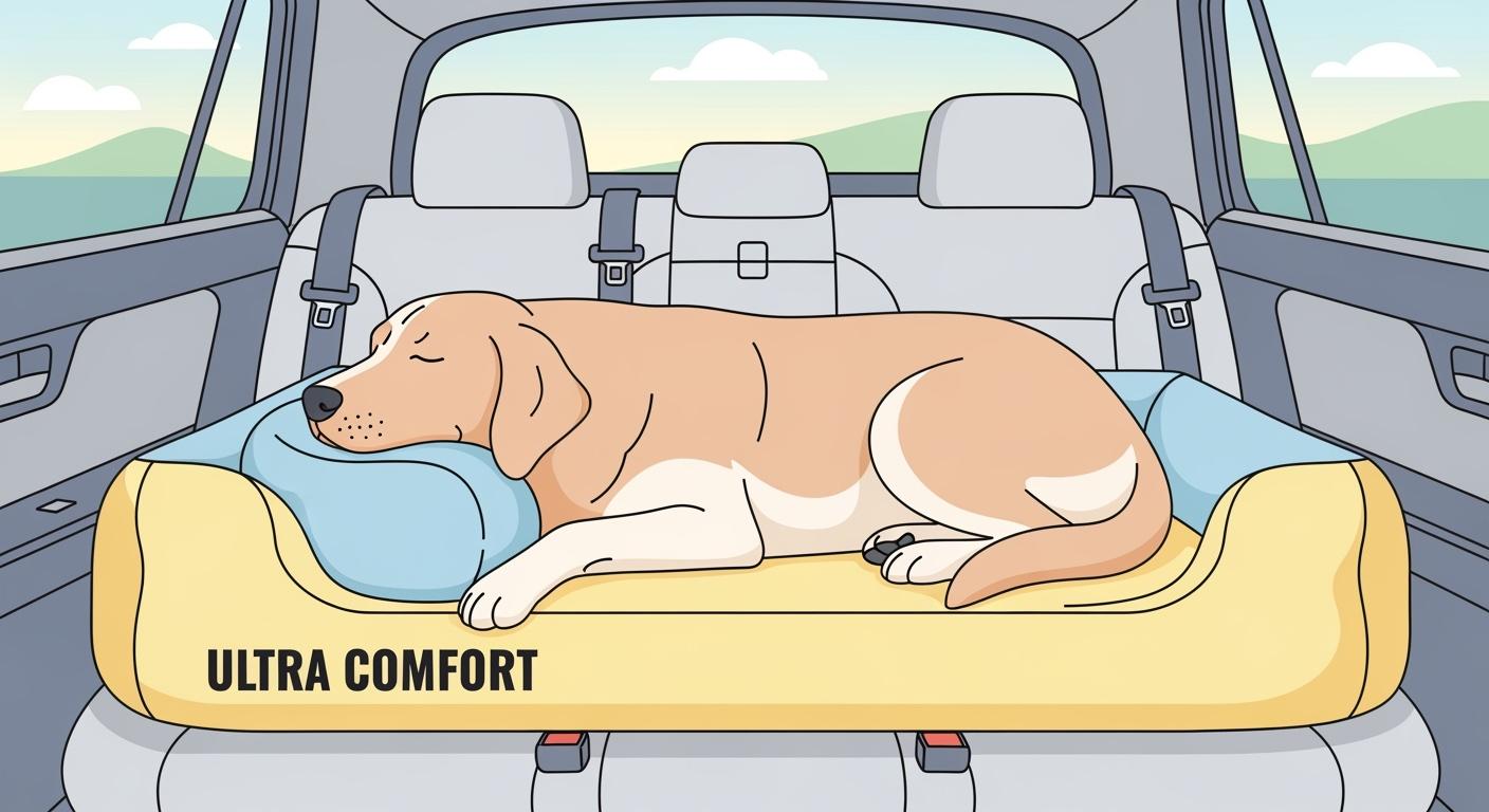 Large dog car bed comfort: more space or more support