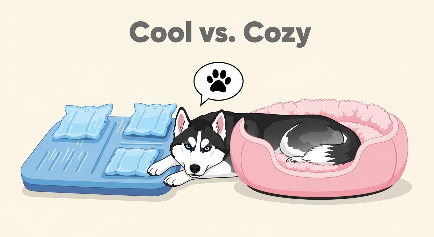 Bed for Husky Dog: Cooling Mat or Plush Bed?