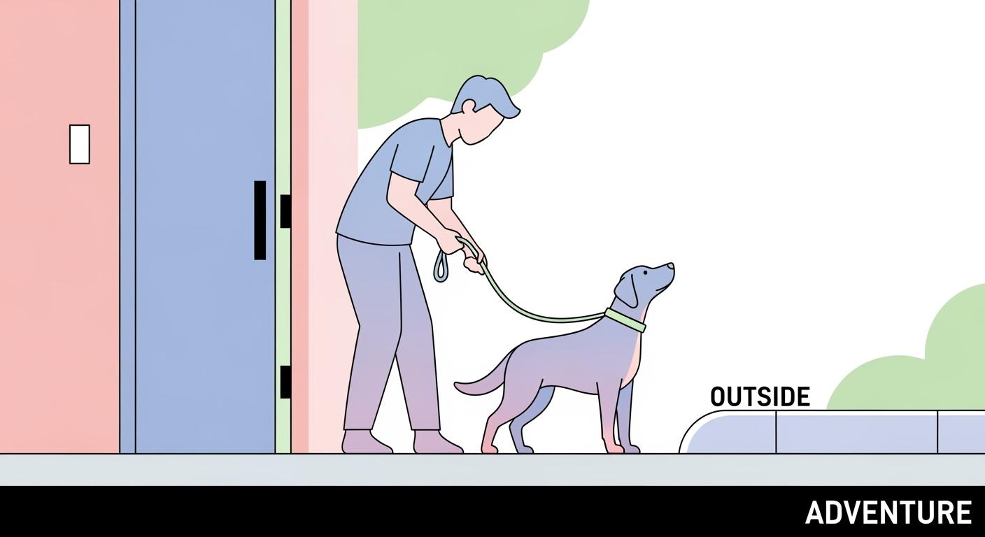 Leash a Dog at Doors and Curbs With Better Control